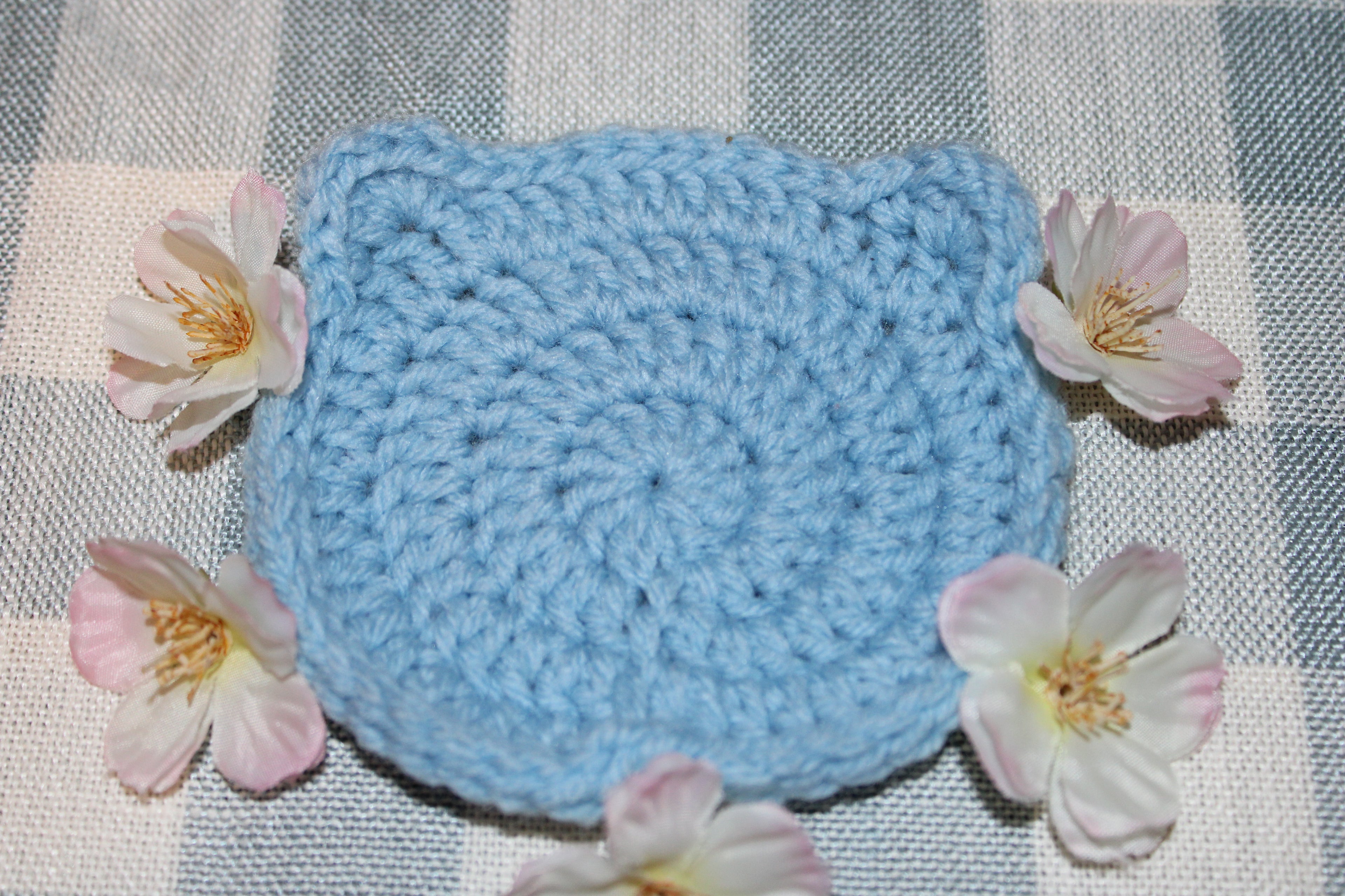 Cute Crochet Bear Coaster