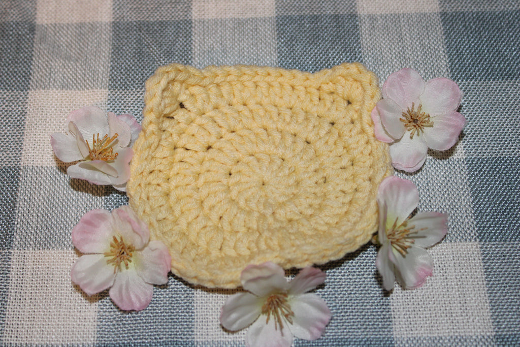 Cute Crochet Bear Coaster