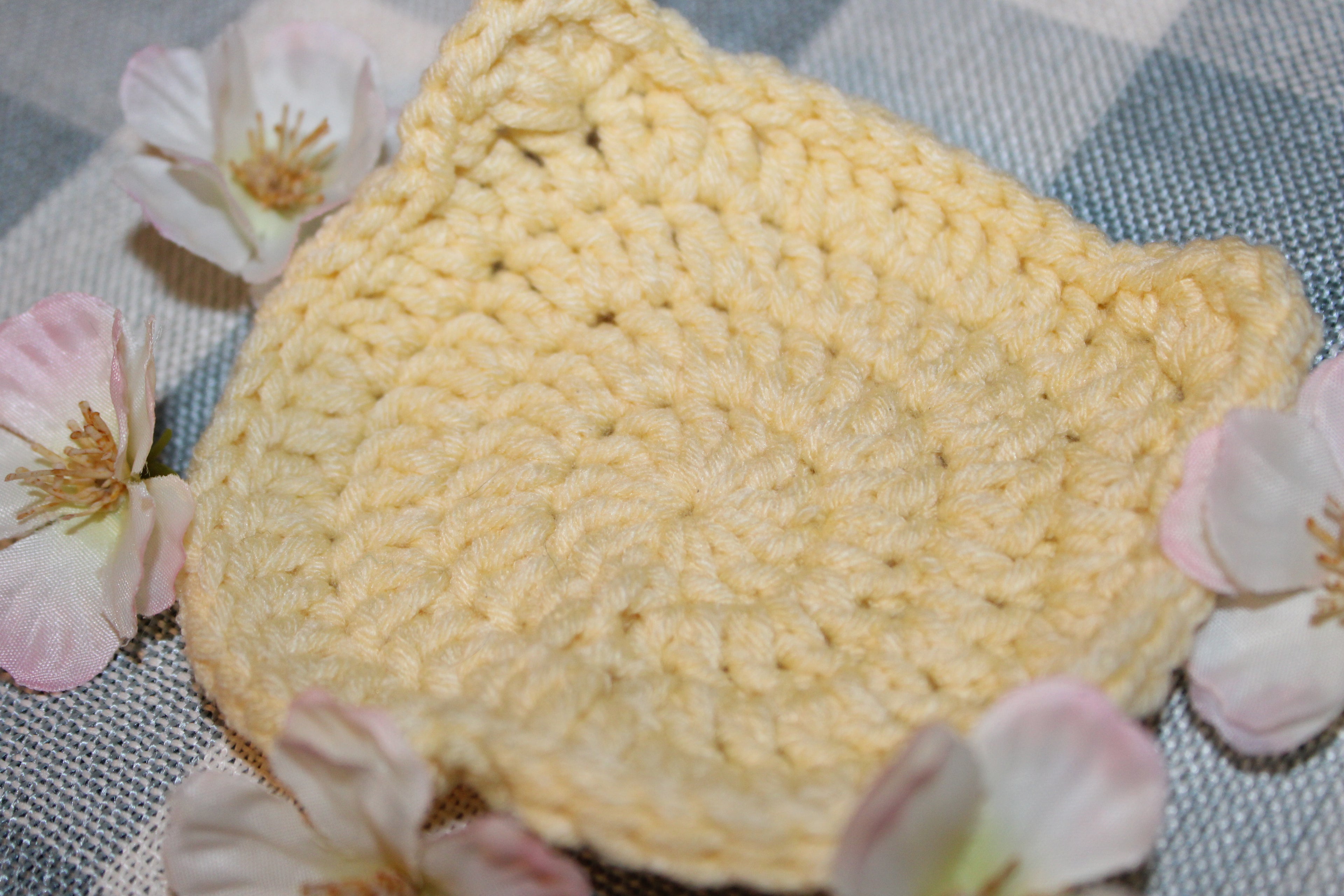 Cute Crochet Bear Coaster