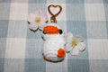 Crochet Duck Keychain Gold