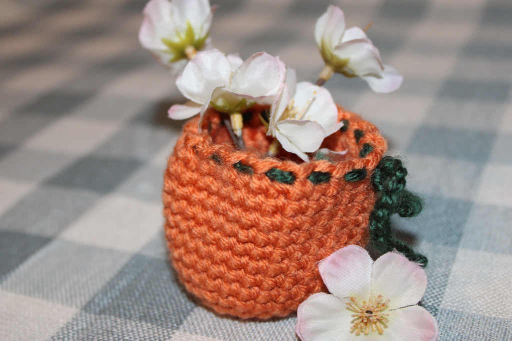 Crochet Orange Pouch