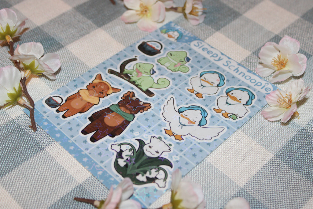 Aleta & Friends Sticker Sheet